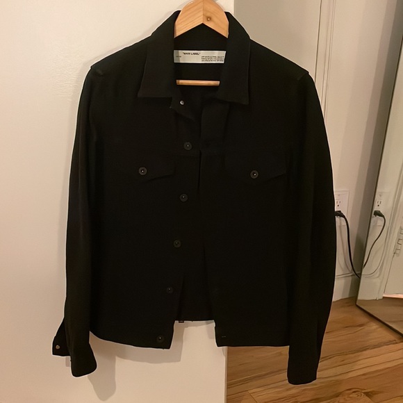 Perfect condition black denim off-white jacket - Picture 3 of 5